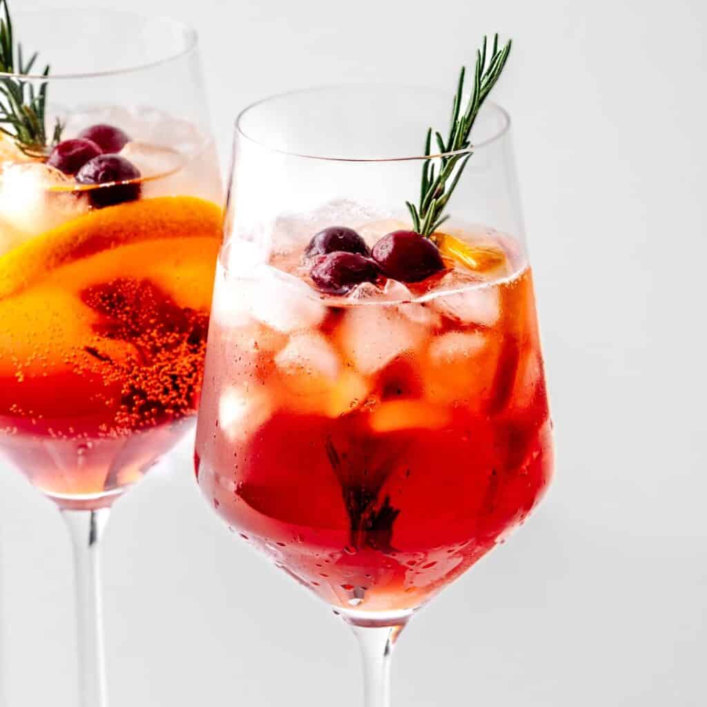 Christmas Cranberry Cocktails - The Littlest Crumb