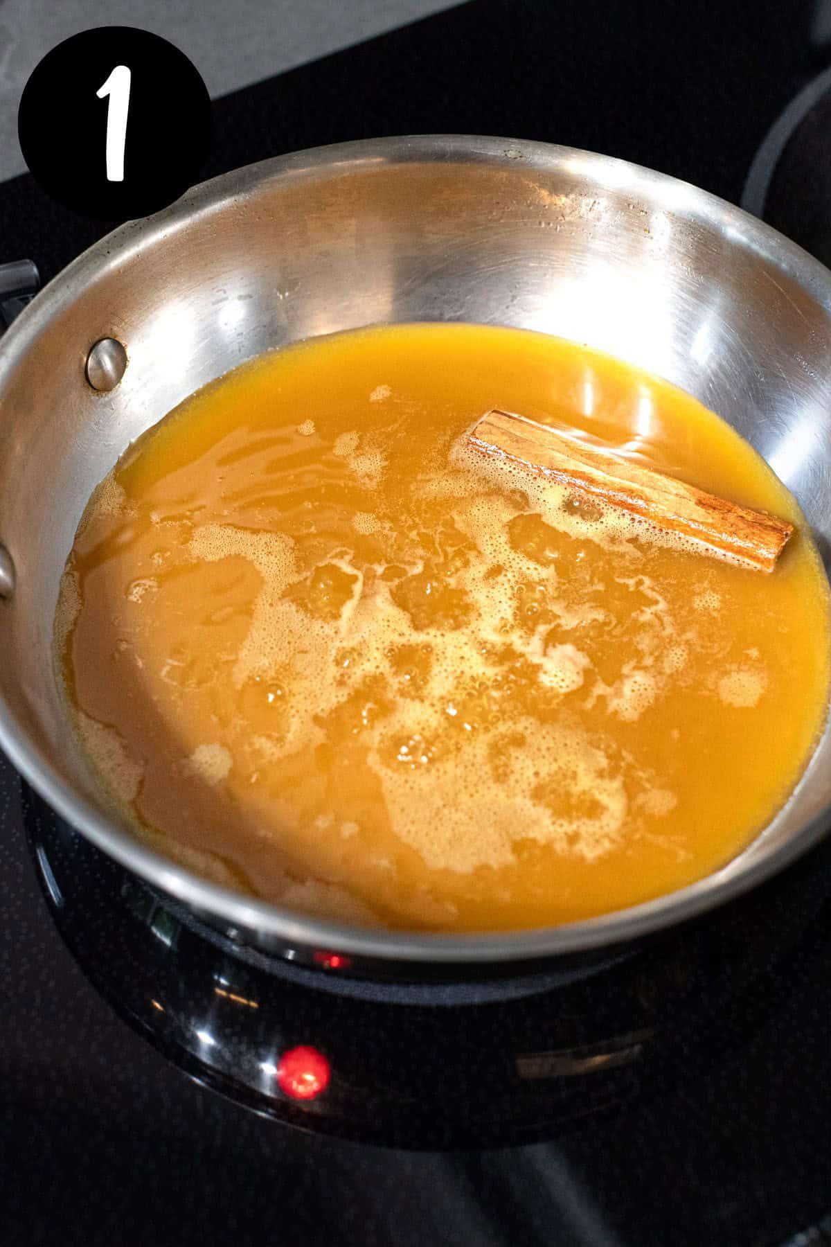 A process photo illustrating step 1.