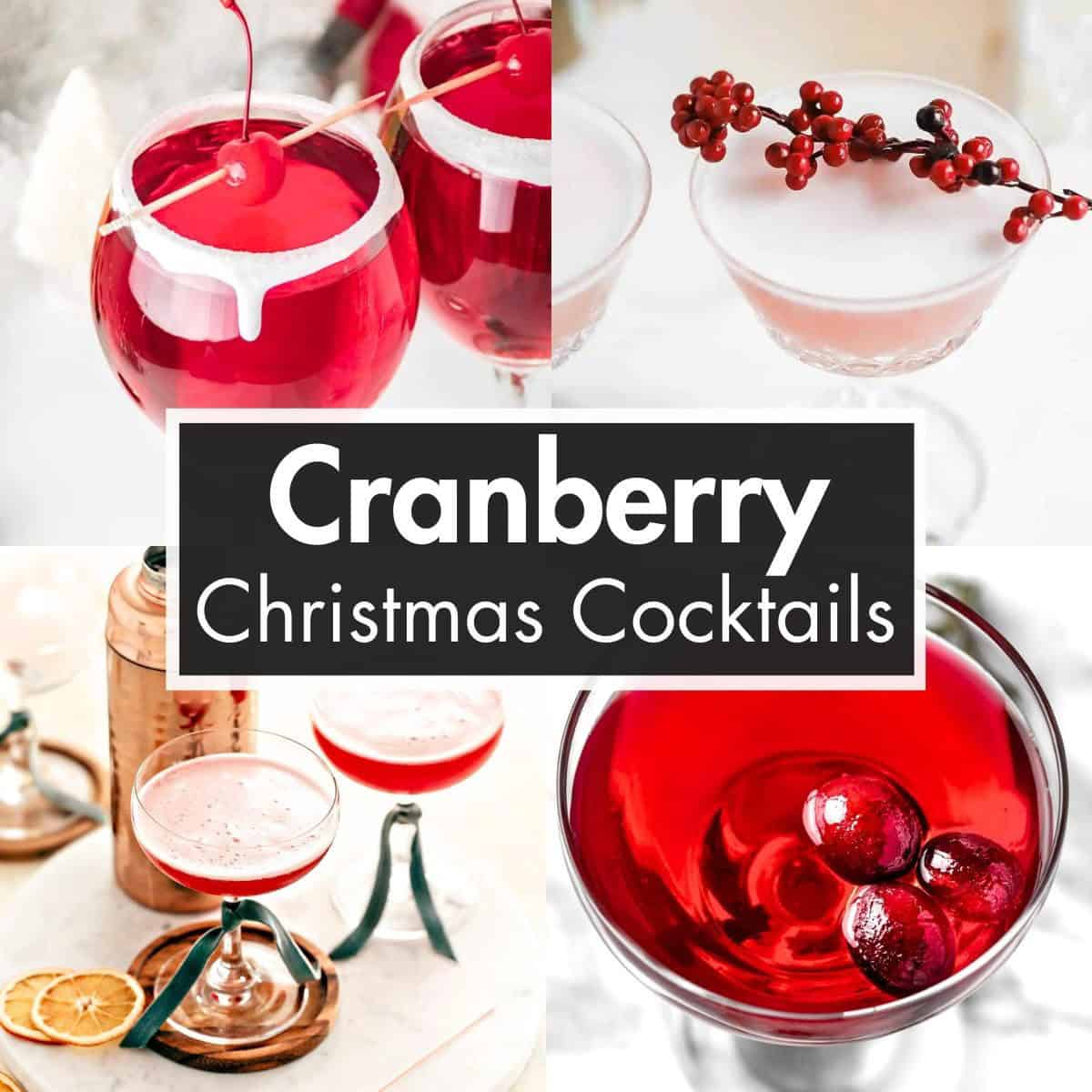 Christmas Cranberry Cocktails - The Littlest Crumb