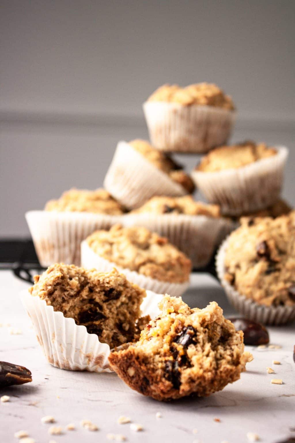 Banana Date Oat Muffins - The Littlest Crumb Banana Date Oat Muffins - The Littlest Crumb