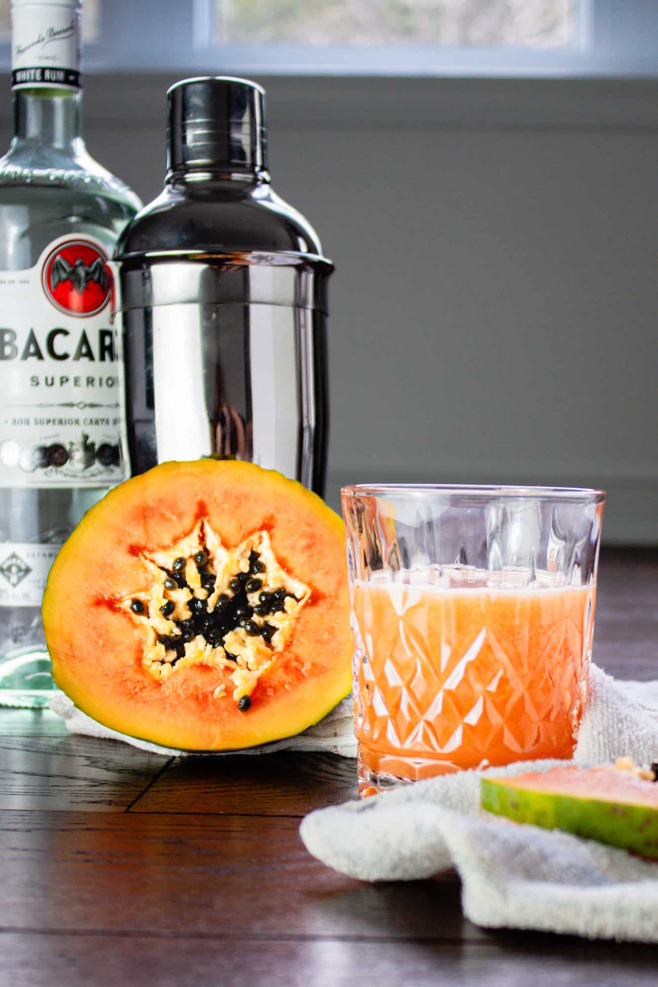 Papaya Rum Punch Cocktail The Littlest Crumb